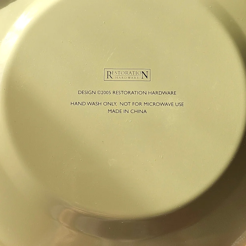 Vintage New Restoration Hardware Holiday Tin Plates in Collectible Tin 2005